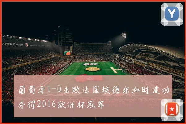 葡萄牙1-0击败法国埃德尔加时建功夺得2016欧洲杯冠军